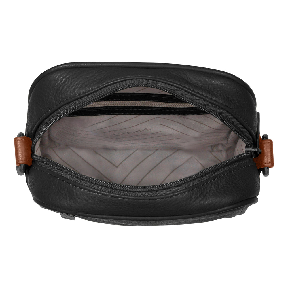 Champs Onyx Leather Vertical Cross-Body Bag