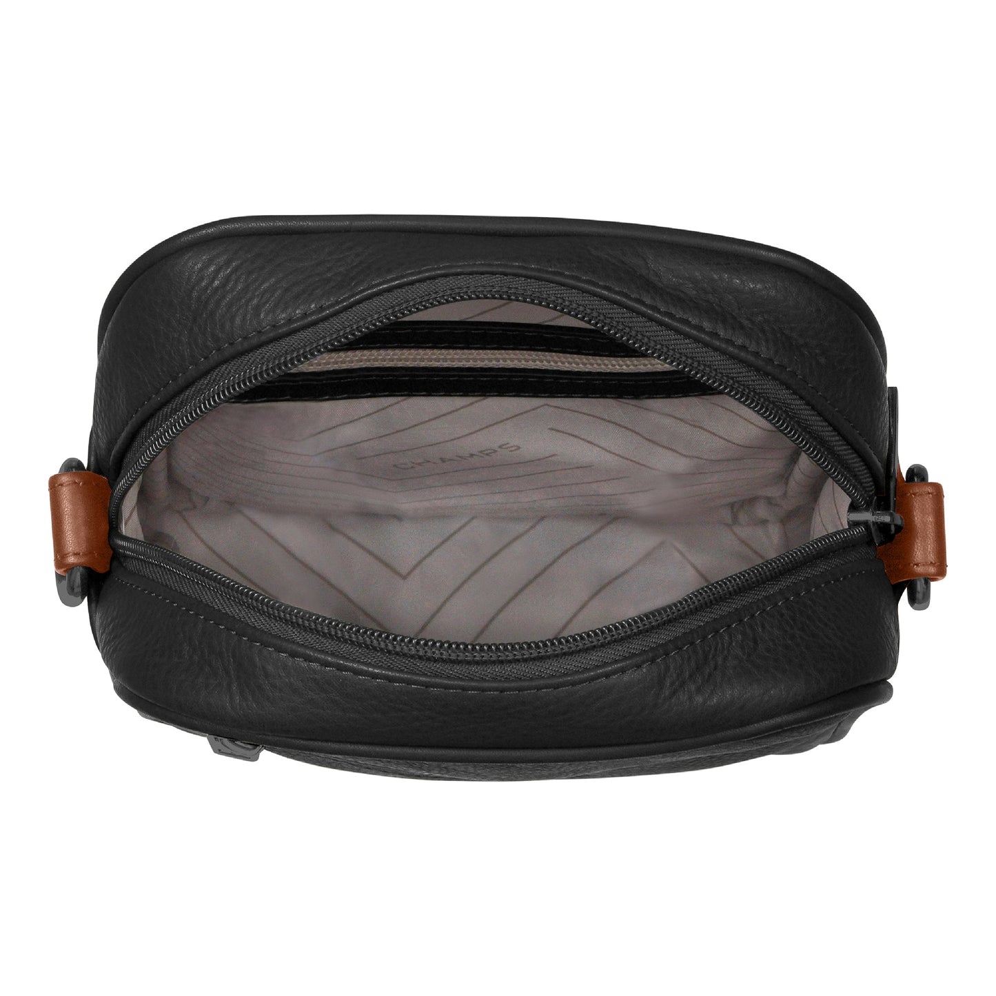 Sac bandoulière vertical Champs en cuir Onyx