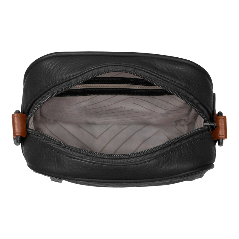 Sac bandoulière vertical Champs en cuir Onyx