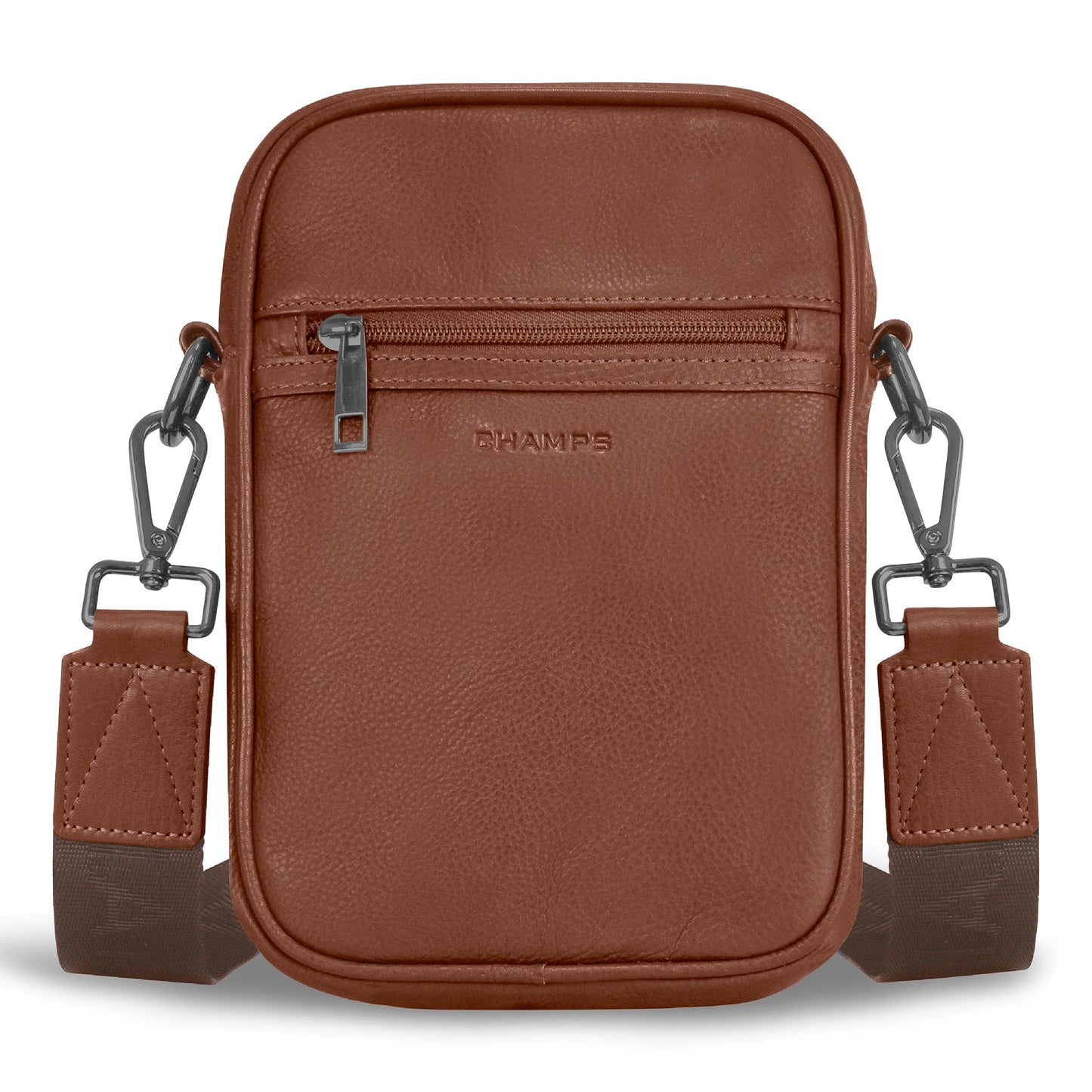 Sac bandoulière vertical Champs en cuir Onyx