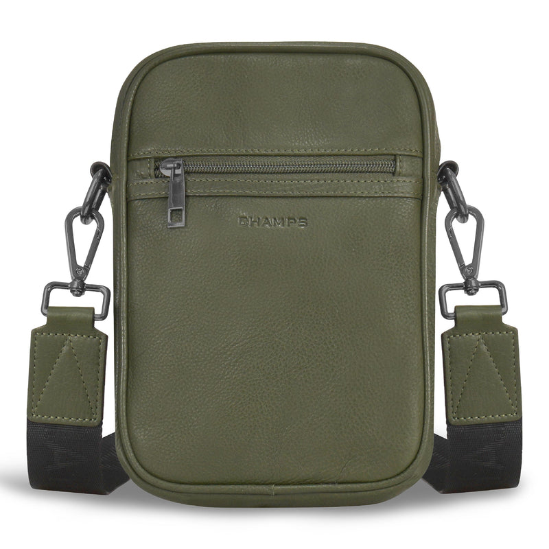 Sac bandoulière vertical Champs en cuir Onyx