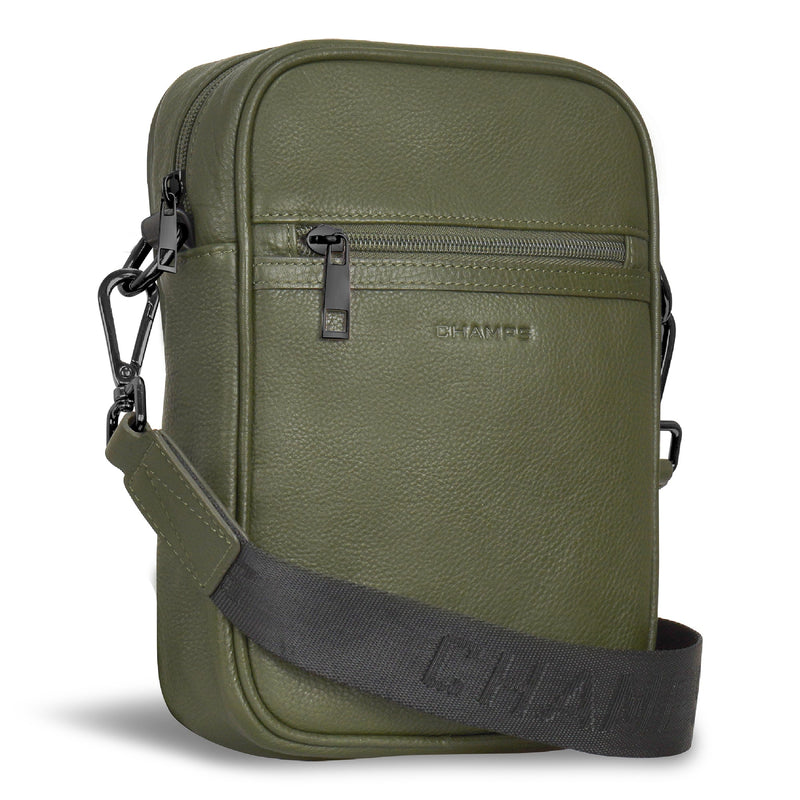 Sac bandoulière vertical Champs en cuir Onyx