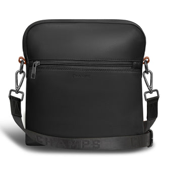 Champs Onyx Leather Cross-Body Bag