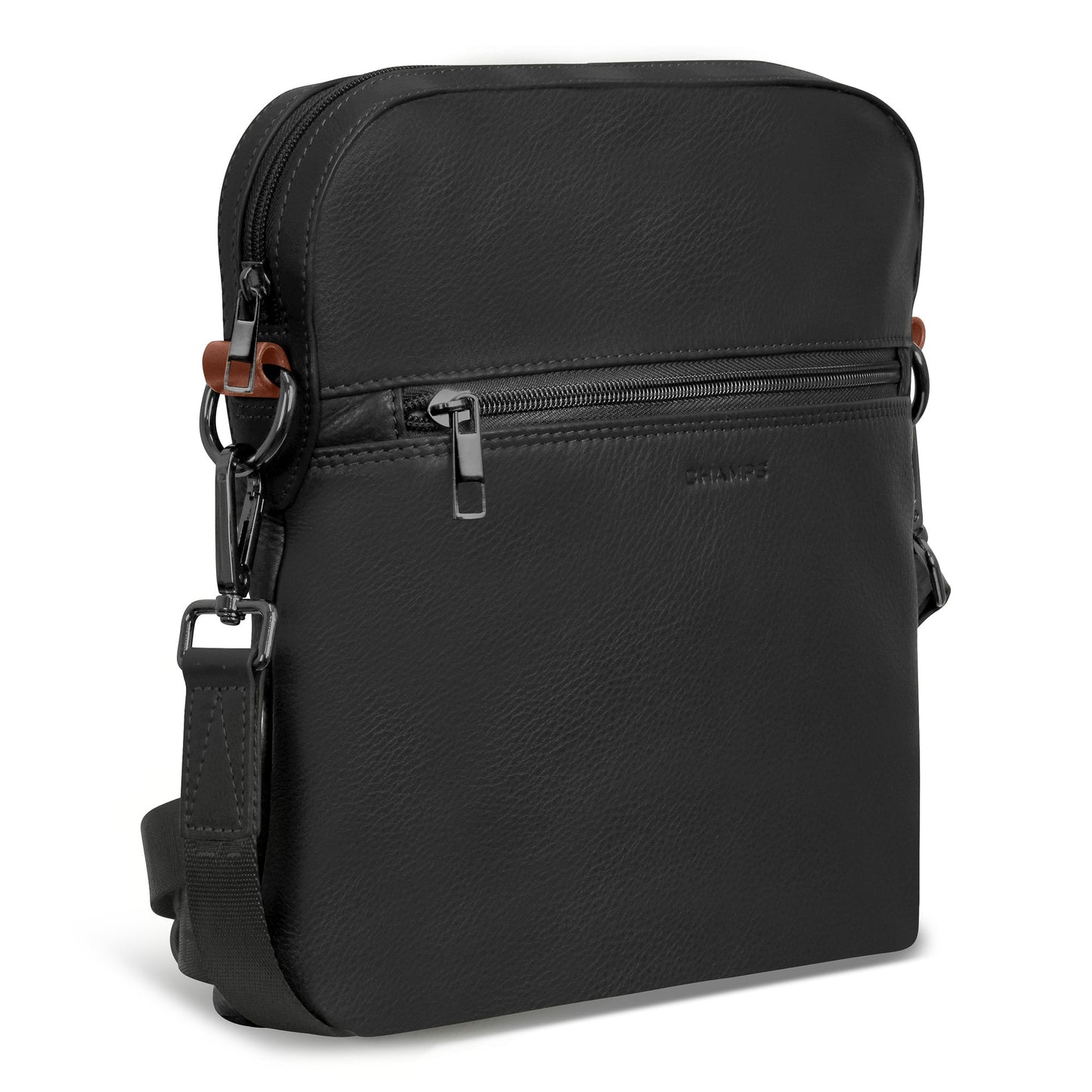 Sac bandoulière Champs en cuir Onyx