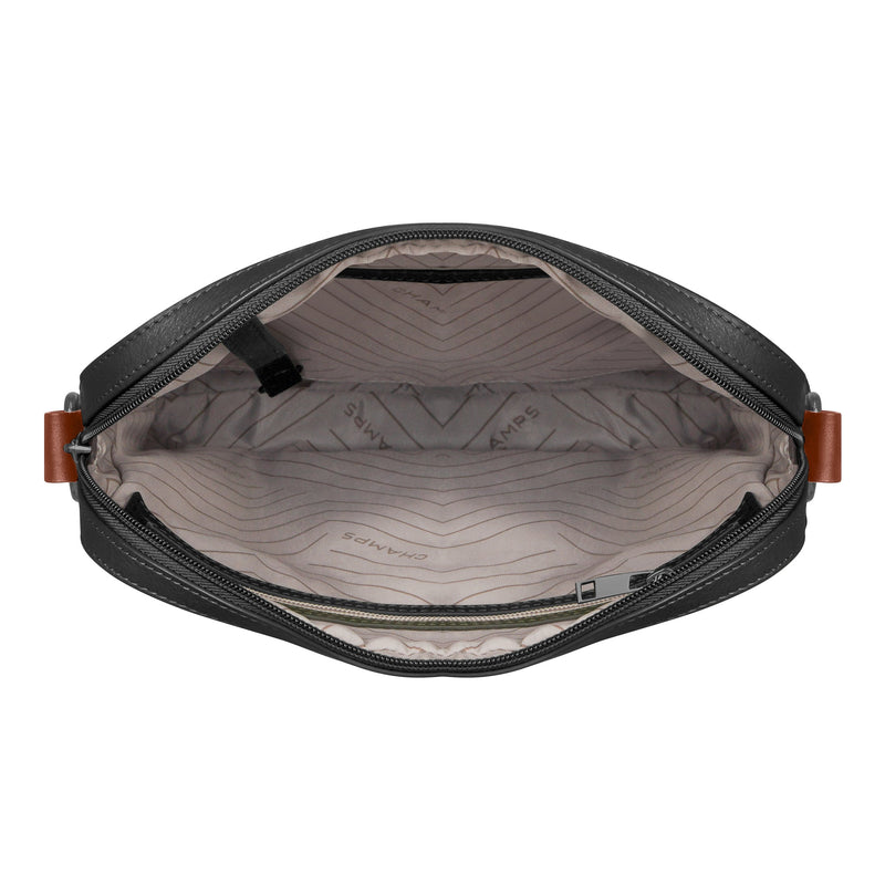 Sac bandoulière Champs en cuir Onyx