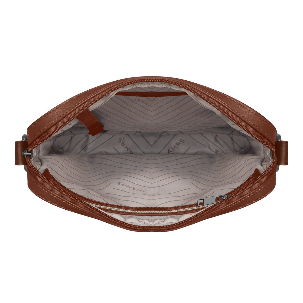 Champs Onyx Leather Cross-Body Bag