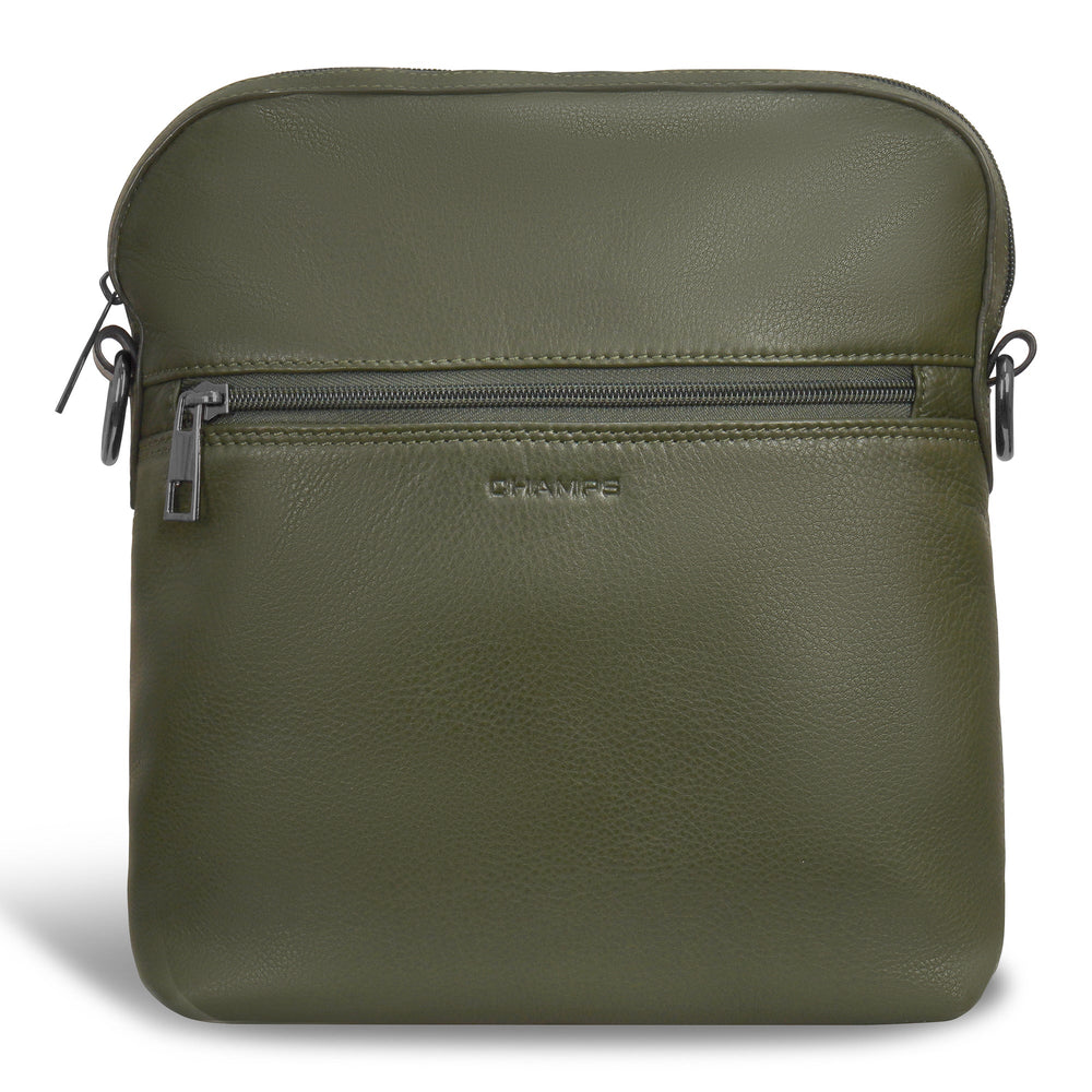 Champs Onyx Leather Cross-Body Bag