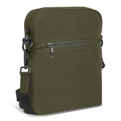 Shop Bentley Khaki Champs Onyx Leather Cross-Body Bag in Canada at only $89.99 17th look