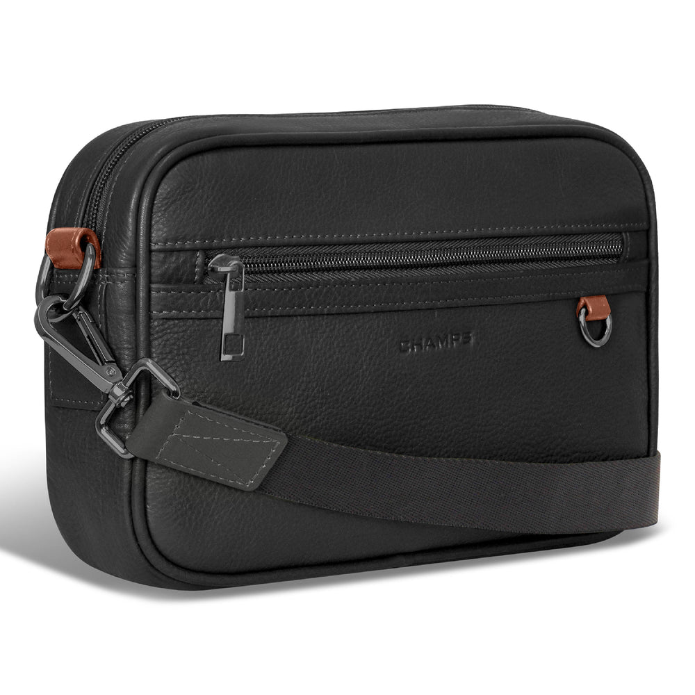 Champs Onyx Leather Camera Bag