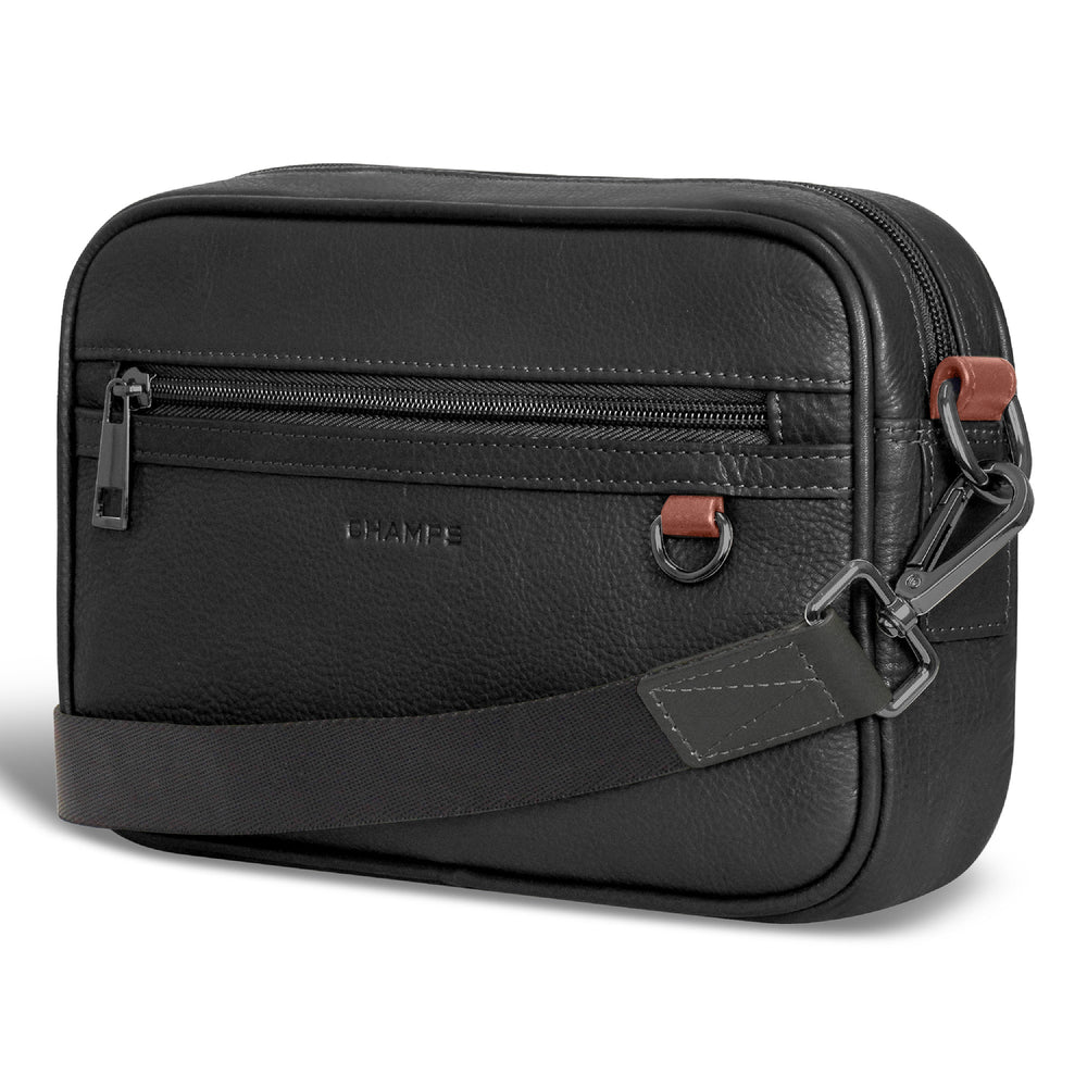 Champs Onyx Leather Camera Bag