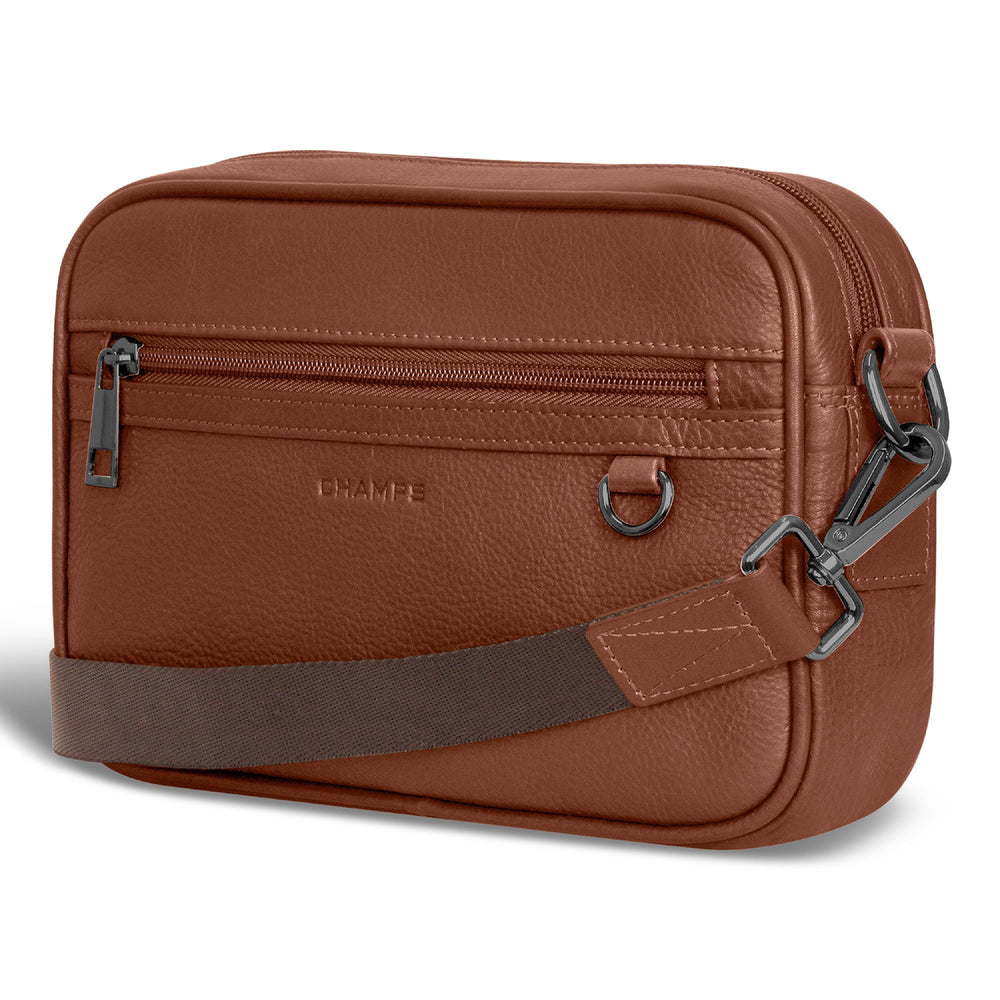 Champs Onyx Leather Camera Bag