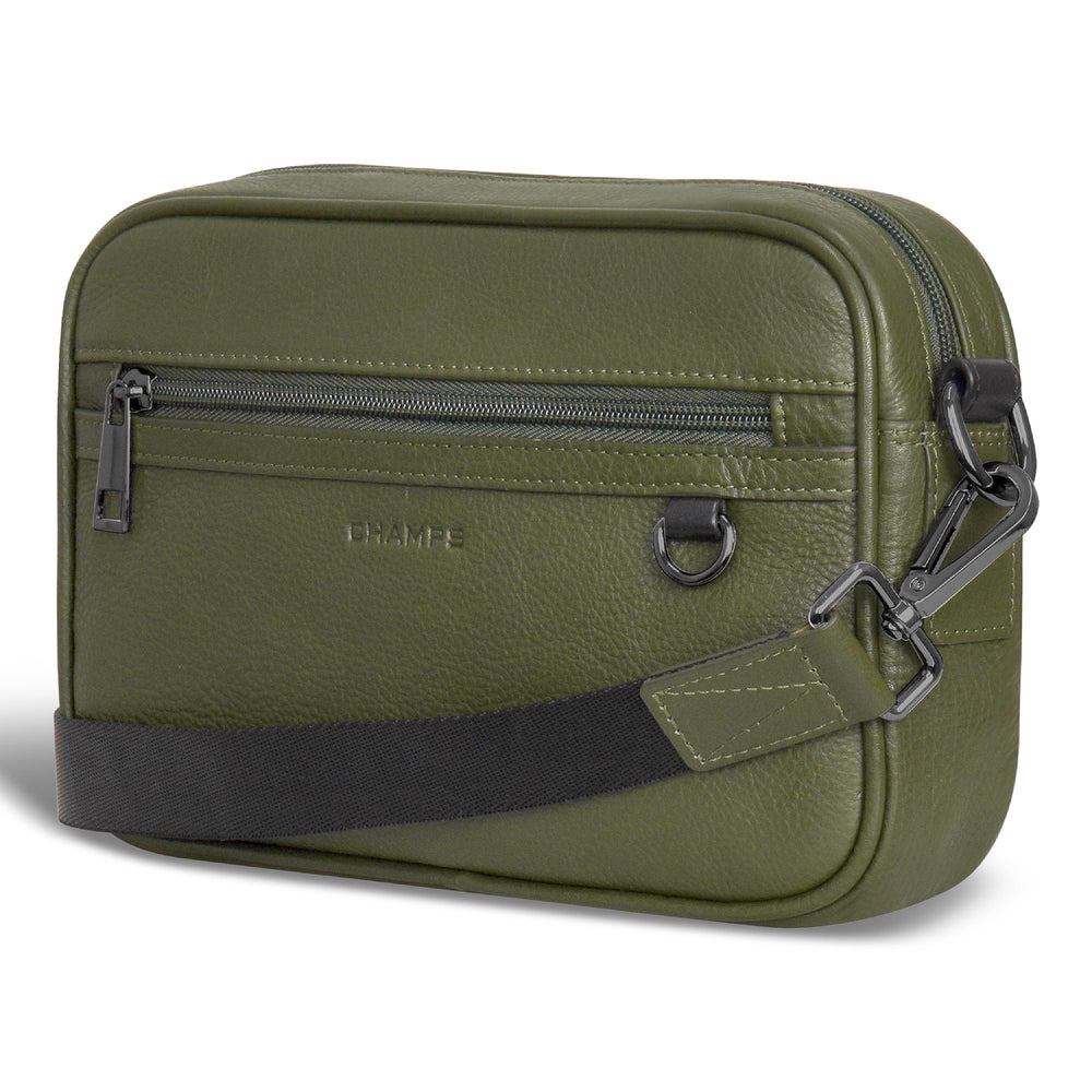 Champs Onyx Leather Camera Bag