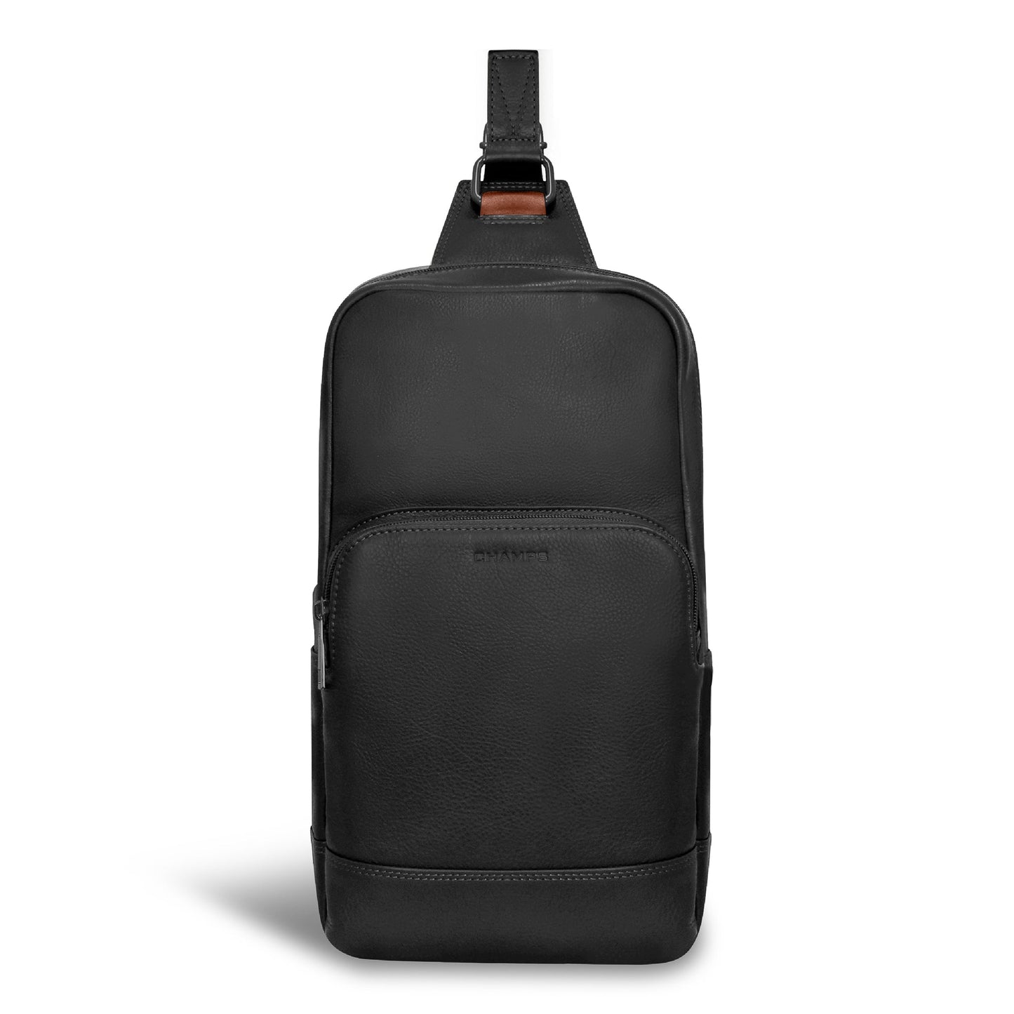 Sac bandoulière Champs en cuir Onyx