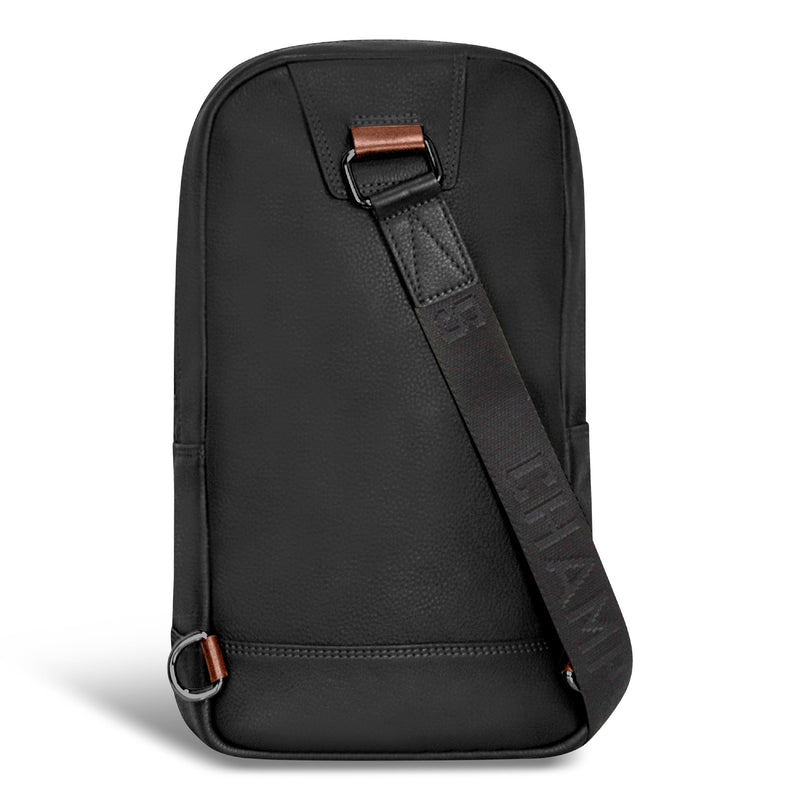 Sac bandoulière Champs en cuir Onyx