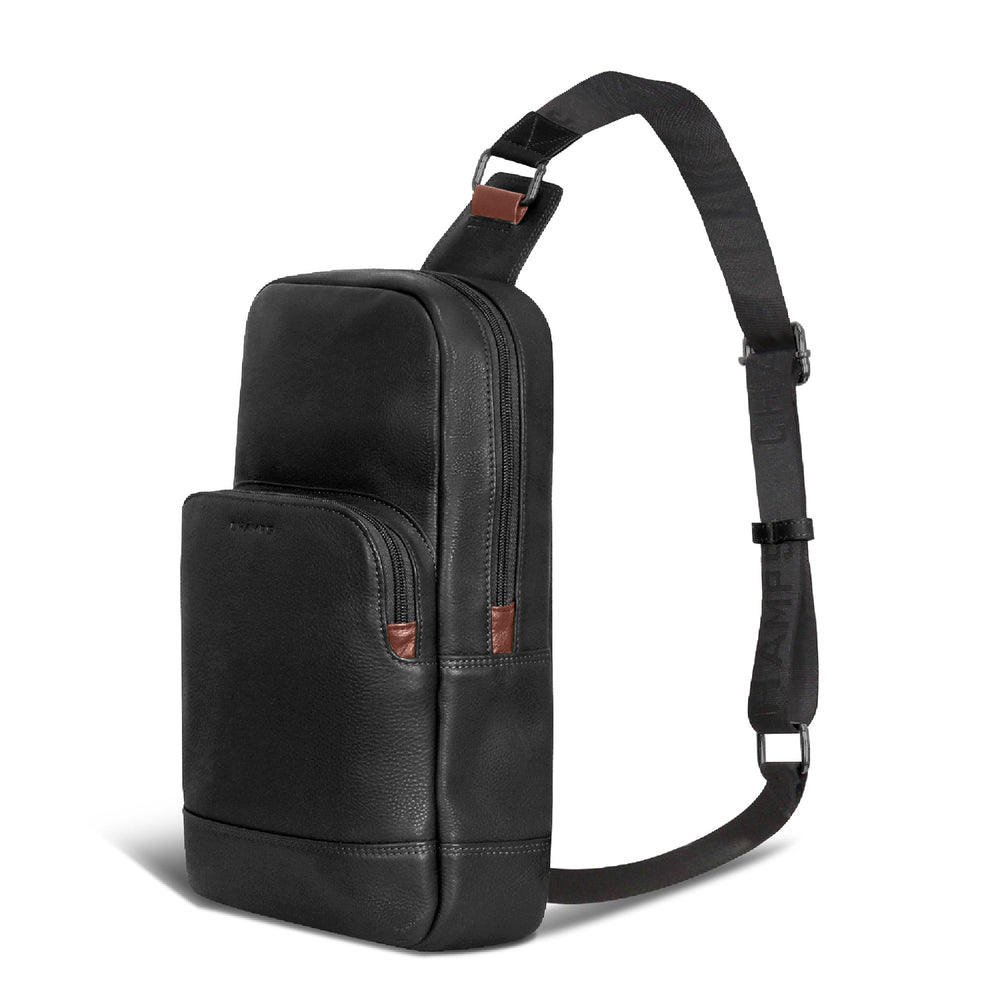 Champs Onyx Leather Sling Bag