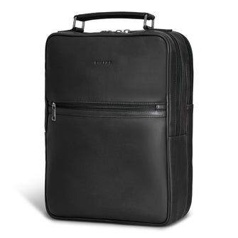 Sac à dos compact Champs en cuir Onyx