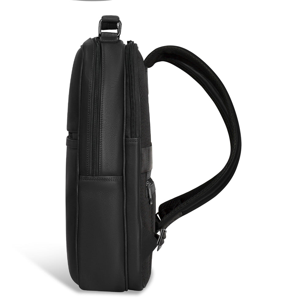 Champs Onyx Leather Compact Backpack