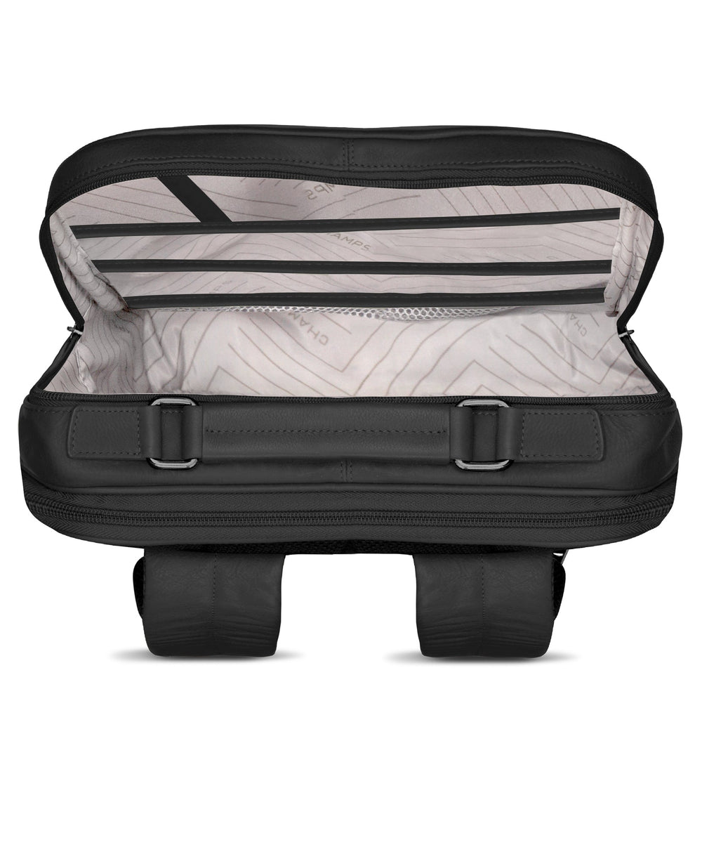 Champs Onyx Leather Compact Backpack