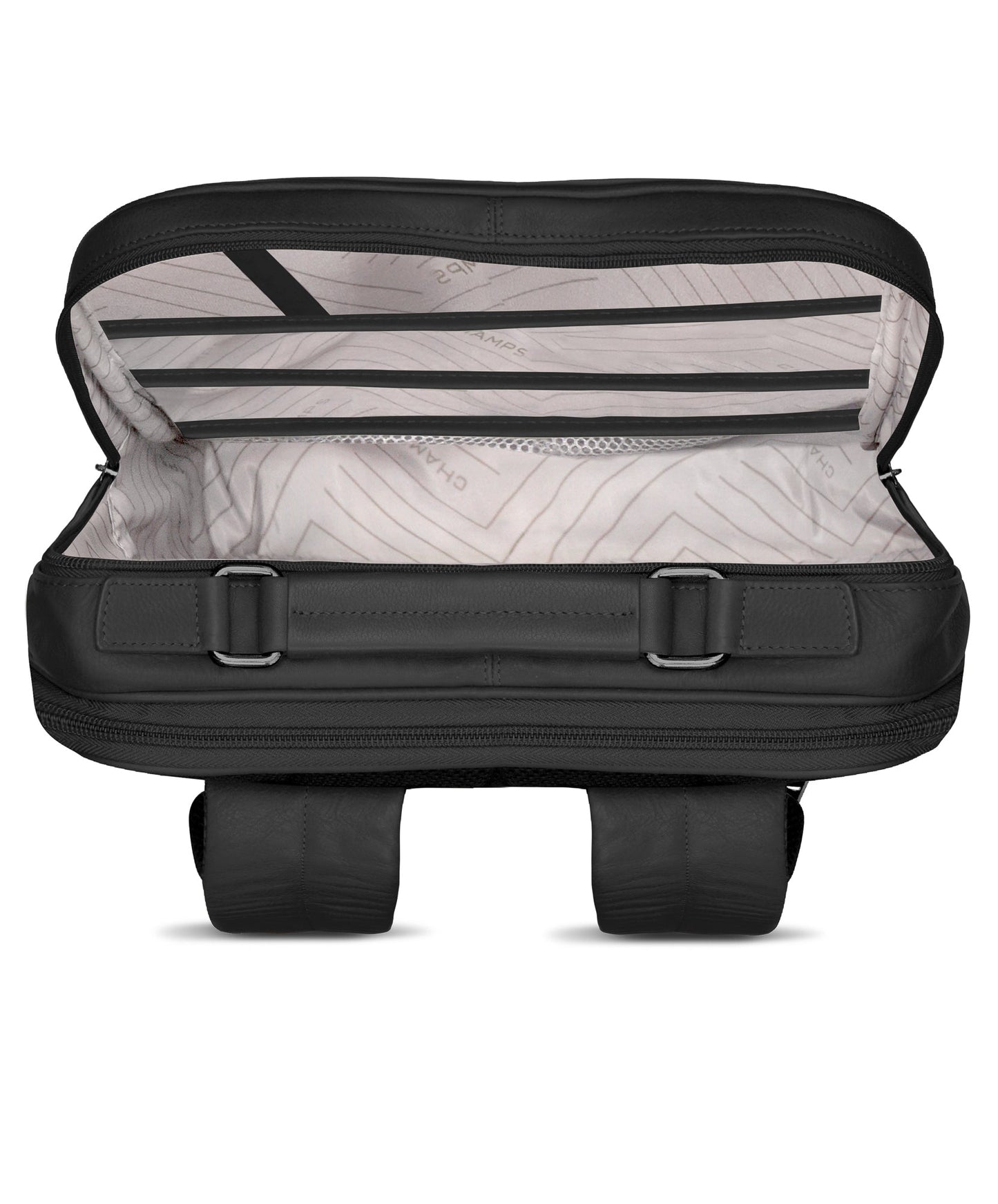 Sac à dos compact Champs en cuir Onyx