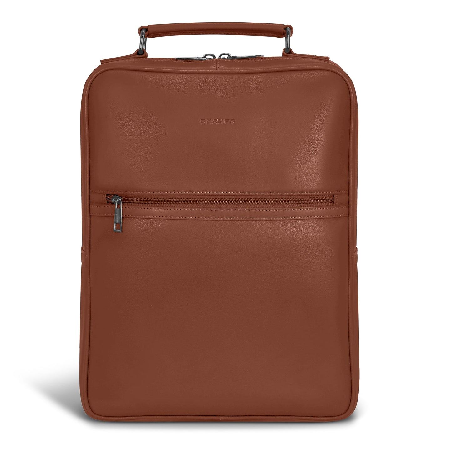 Sac à dos compact Champs en cuir Onyx