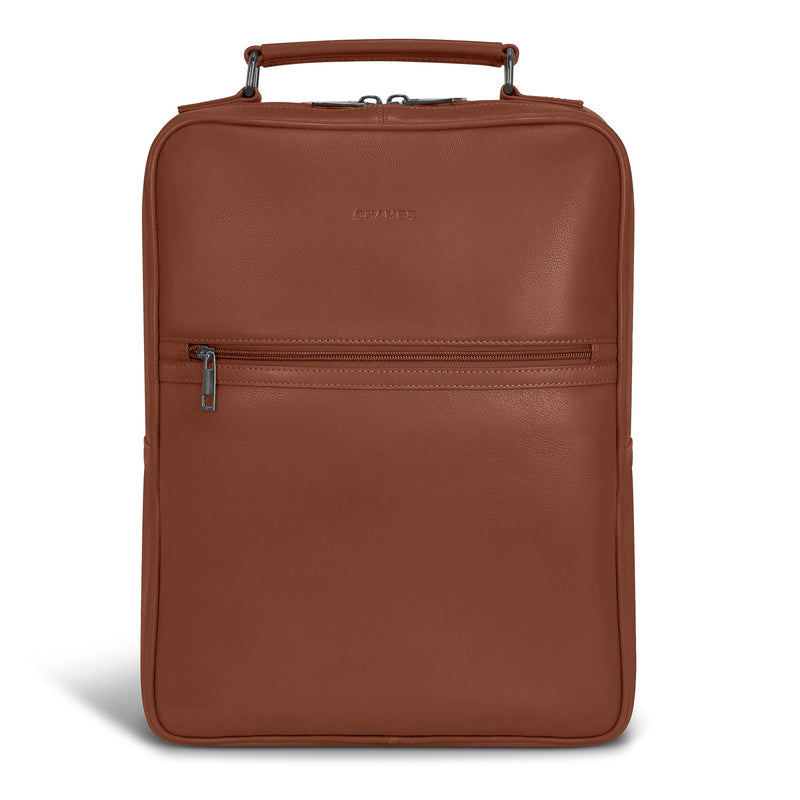 Sac à dos compact Champs en cuir Onyx