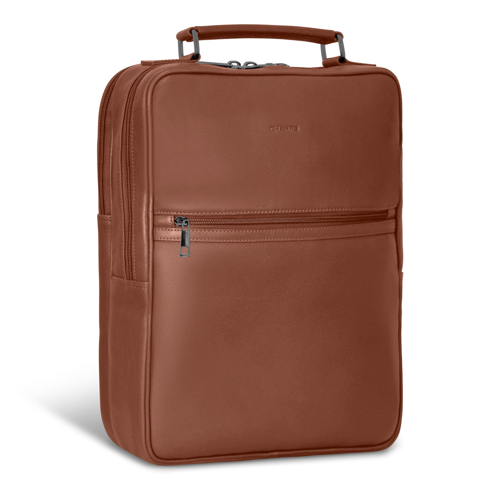 Champs Onyx Leather Compact Backpack