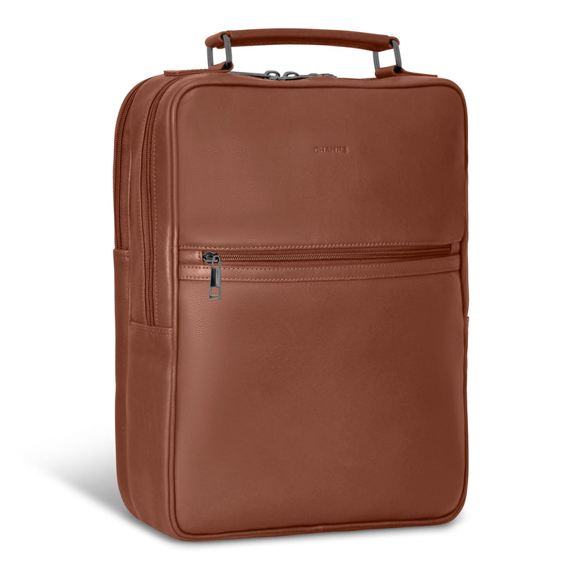 Sac à dos compact Champs en cuir Onyx