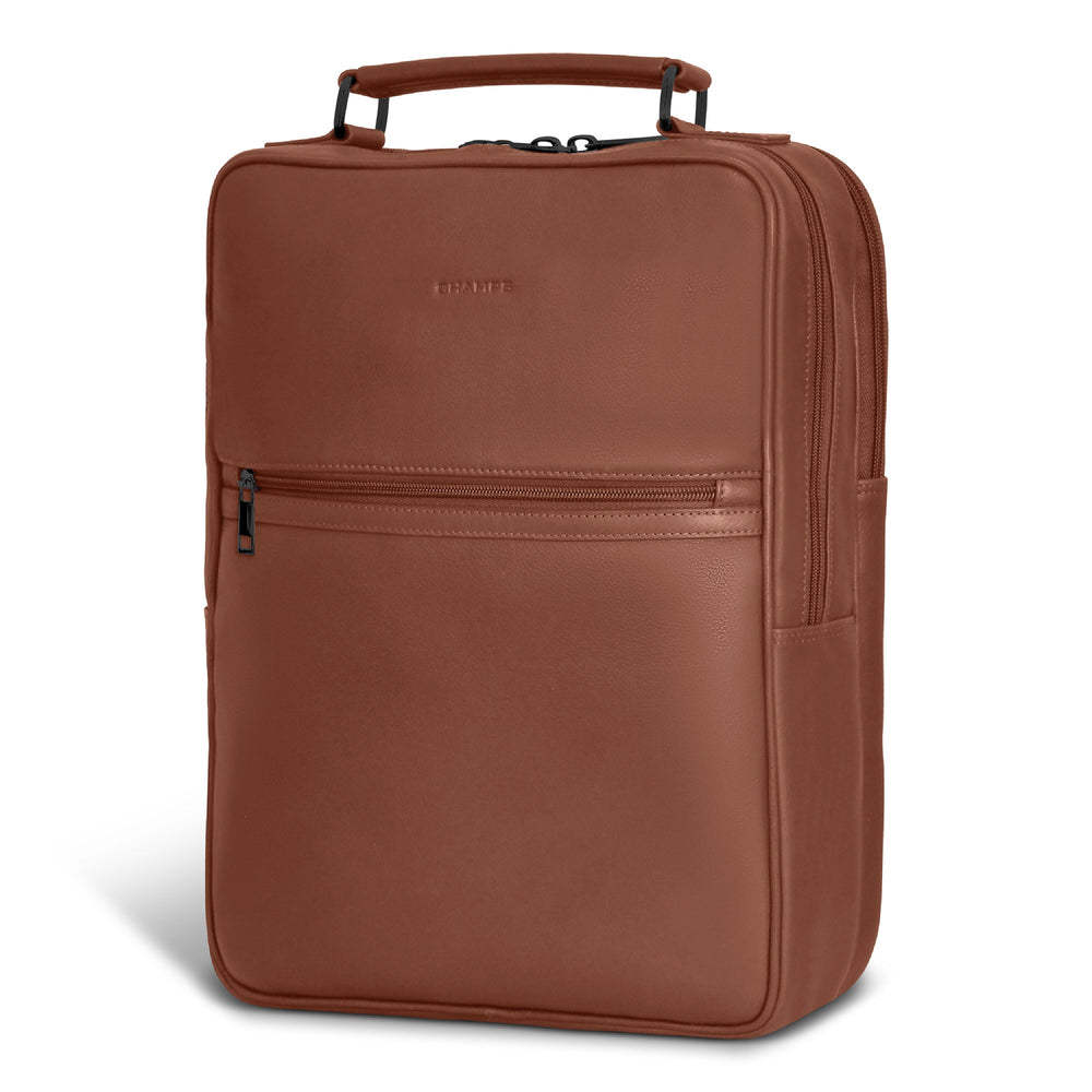 Champs Onyx Leather Compact Backpack