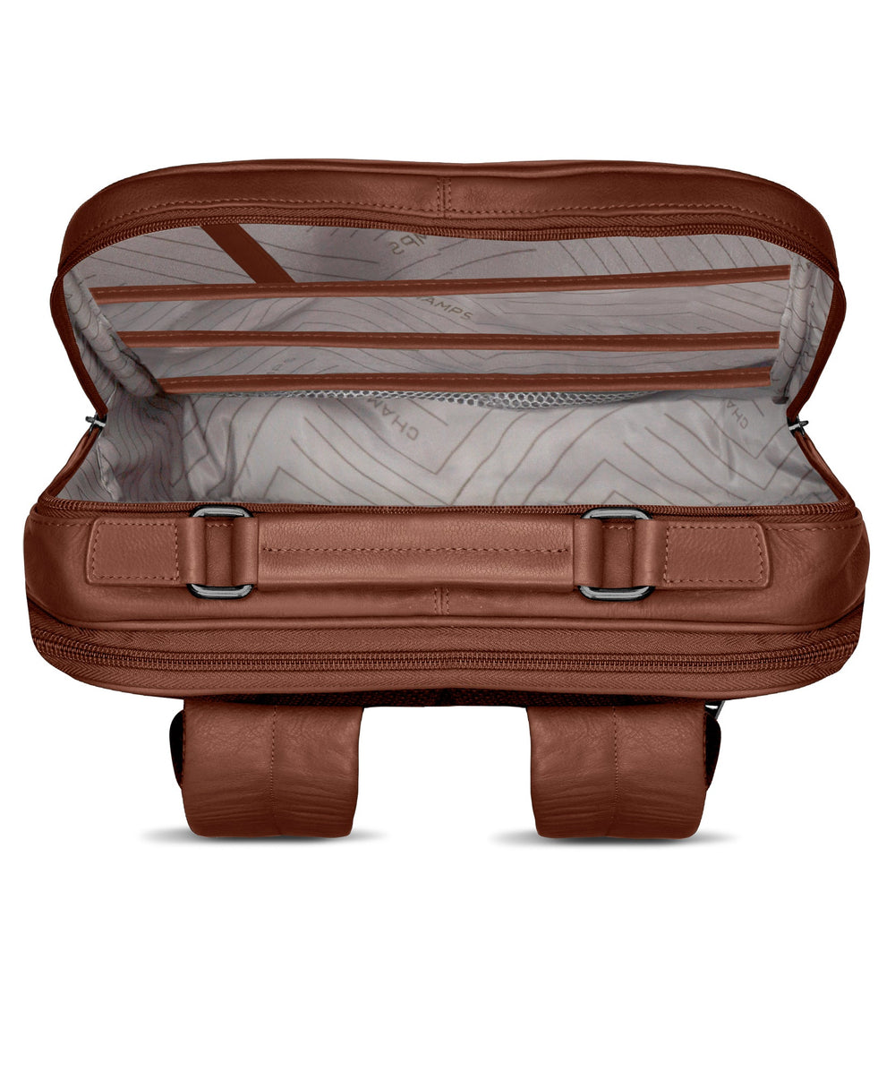 Champs Onyx Leather Compact Backpack