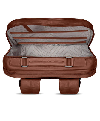 Sac à dos compact Champs en cuir Onyx