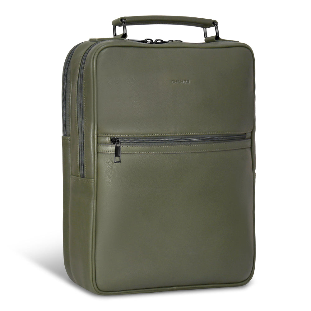 Champs Onyx Leather Compact Backpack