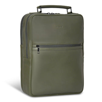 Sac à dos compact Champs en cuir Onyx