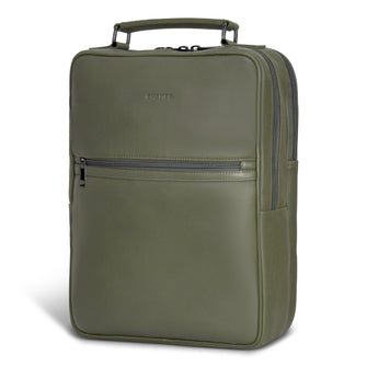 Sac à dos compact Champs en cuir Onyx