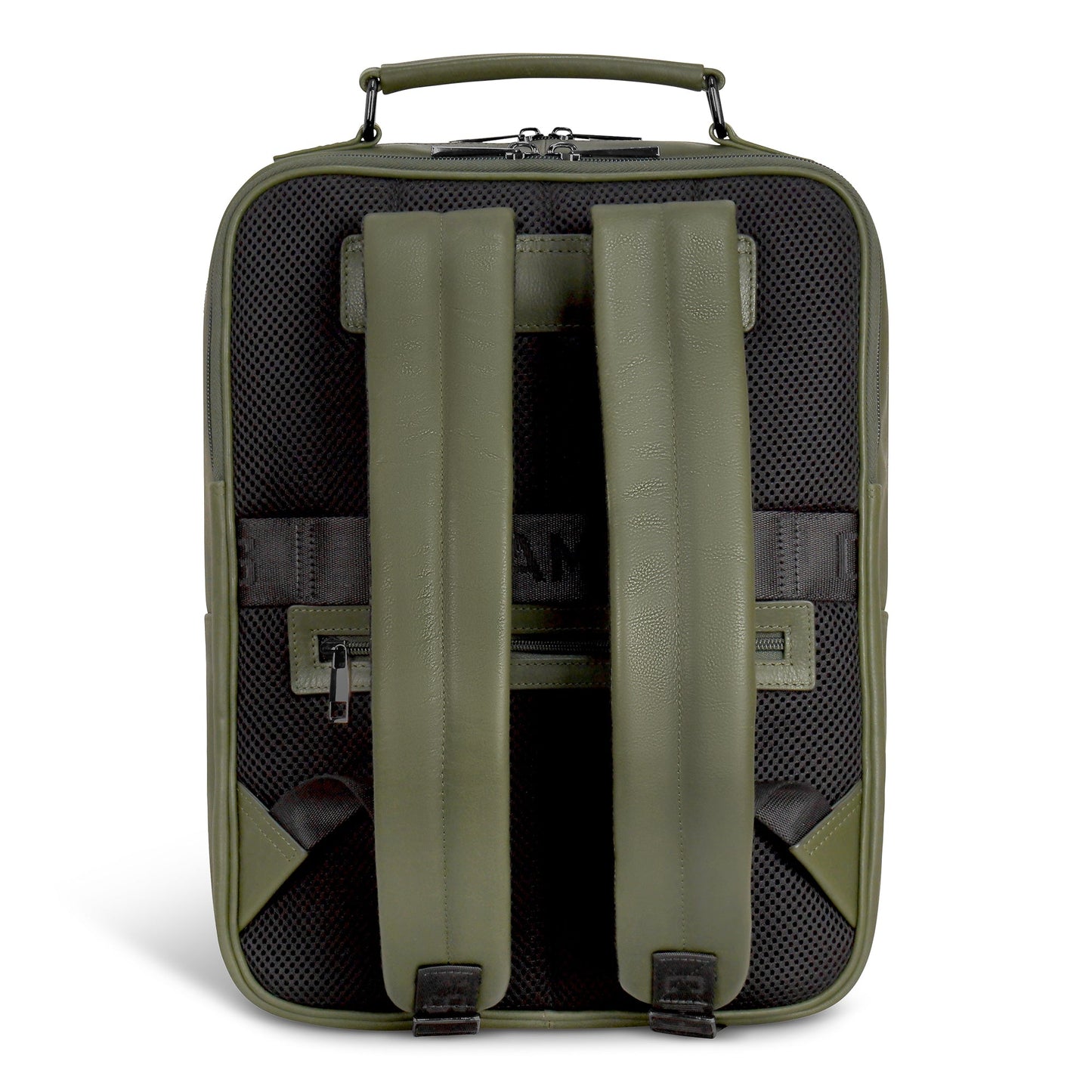 Sac à dos compact Champs en cuir Onyx