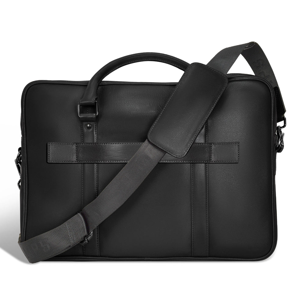 Champs Onyx Leather Slim Briefcase
