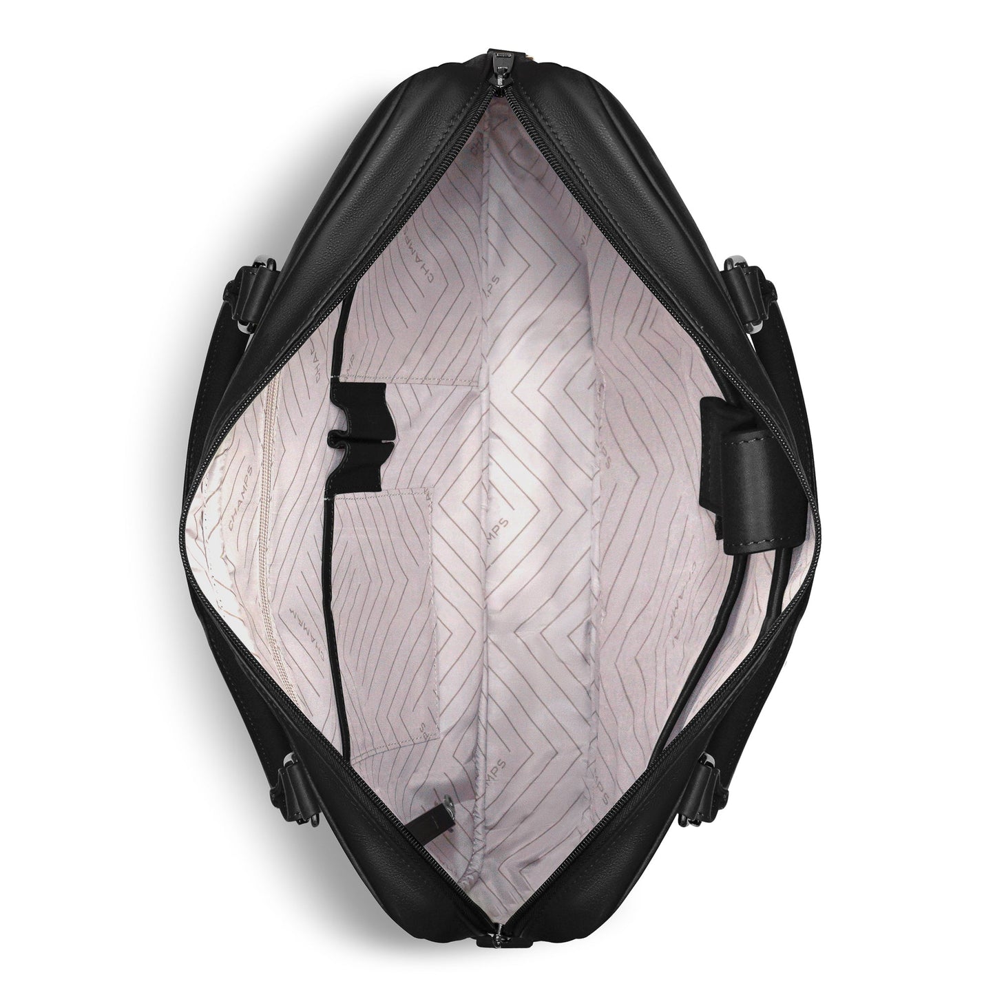 Champs Onyx Leather Slim Briefcase