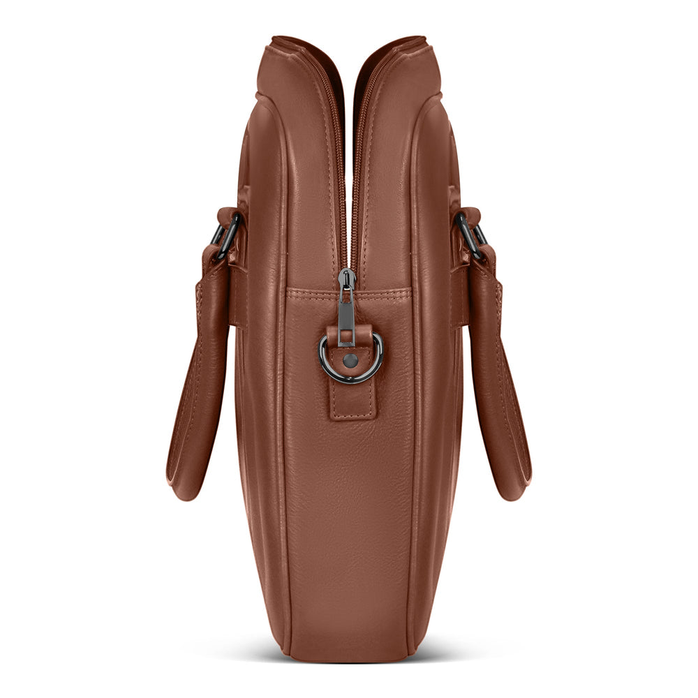 Champs Onyx Leather Slim Briefcase