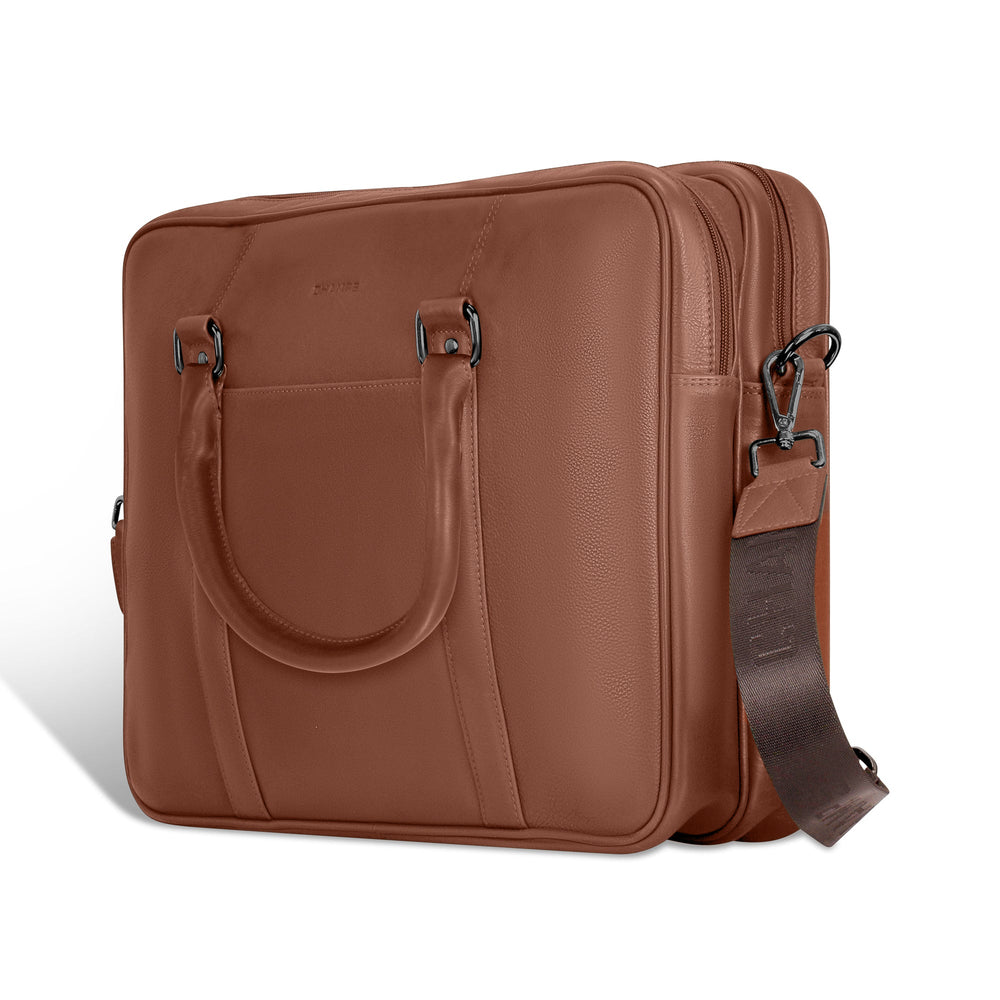 Champs Onyx Leather Briefcase