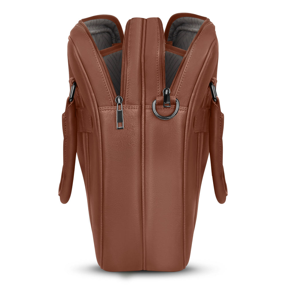 Champs Onyx Leather Briefcase