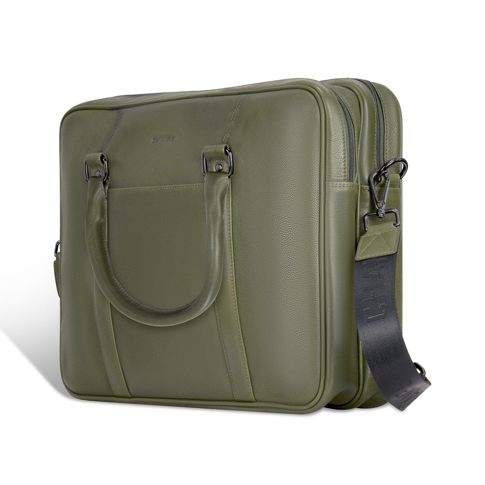 Champs Onyx Leather Briefcase