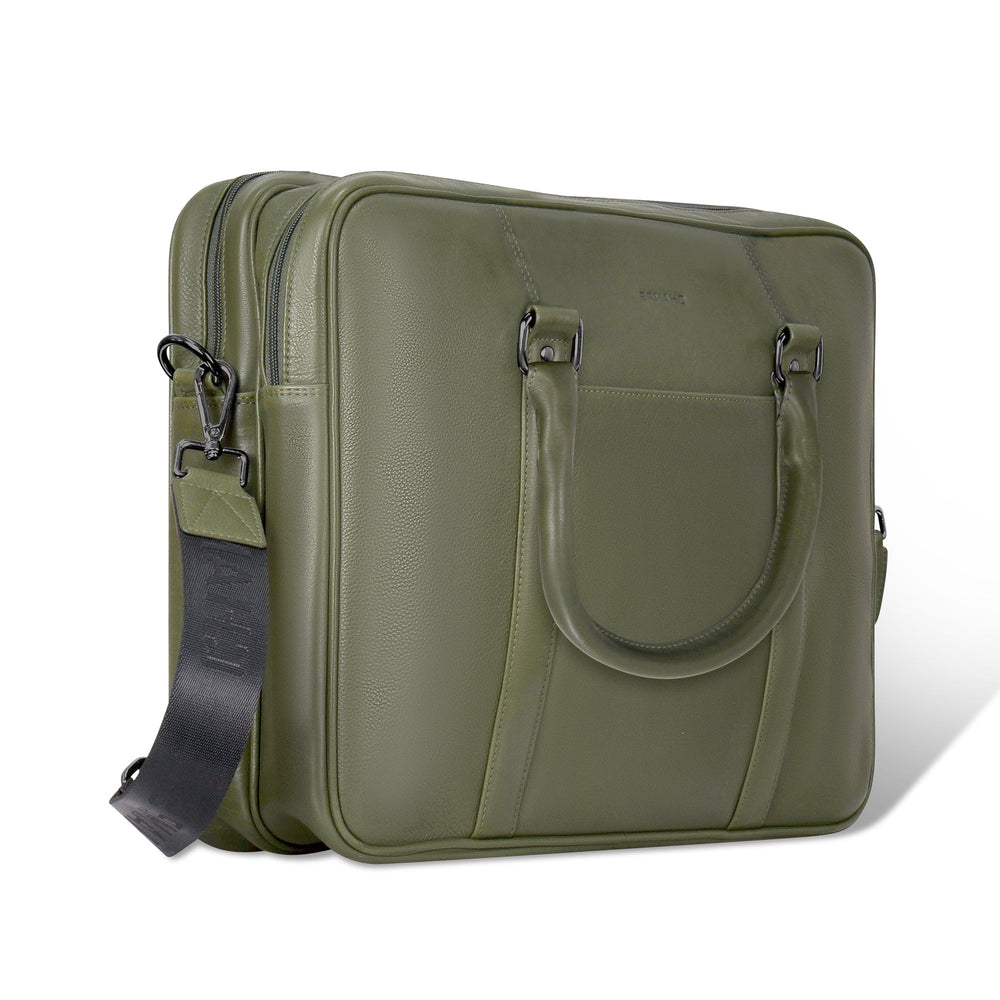 Champs Onyx Leather Briefcase