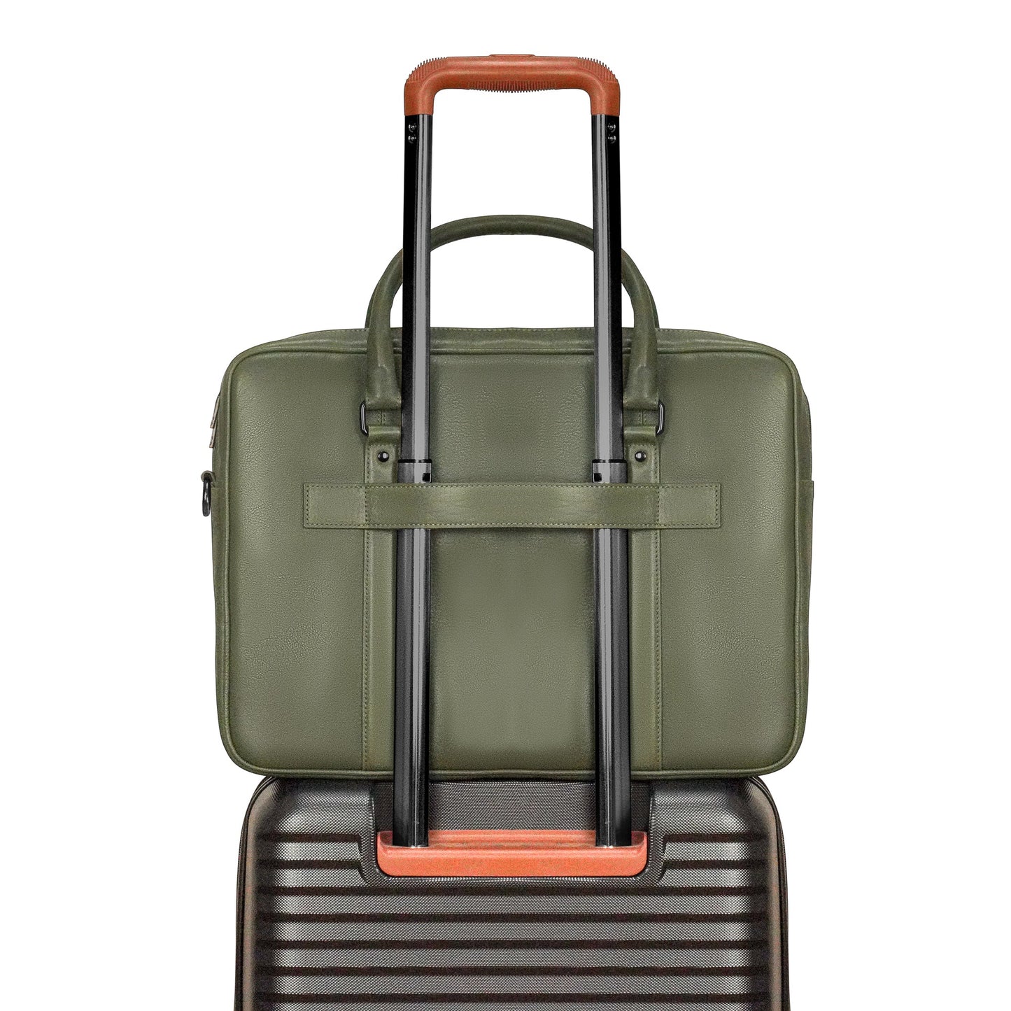 Champs Onyx Leather Briefcase