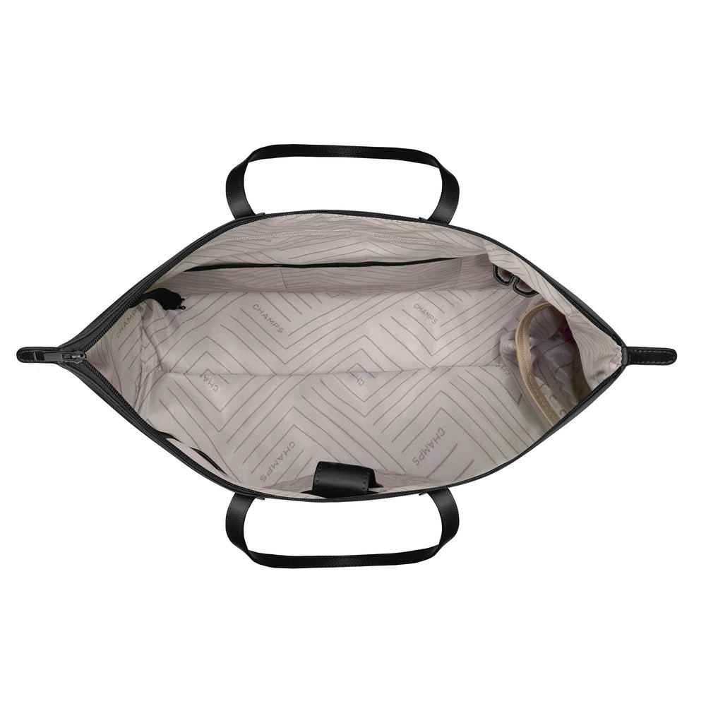 Champs Onyx Leather Business Tote