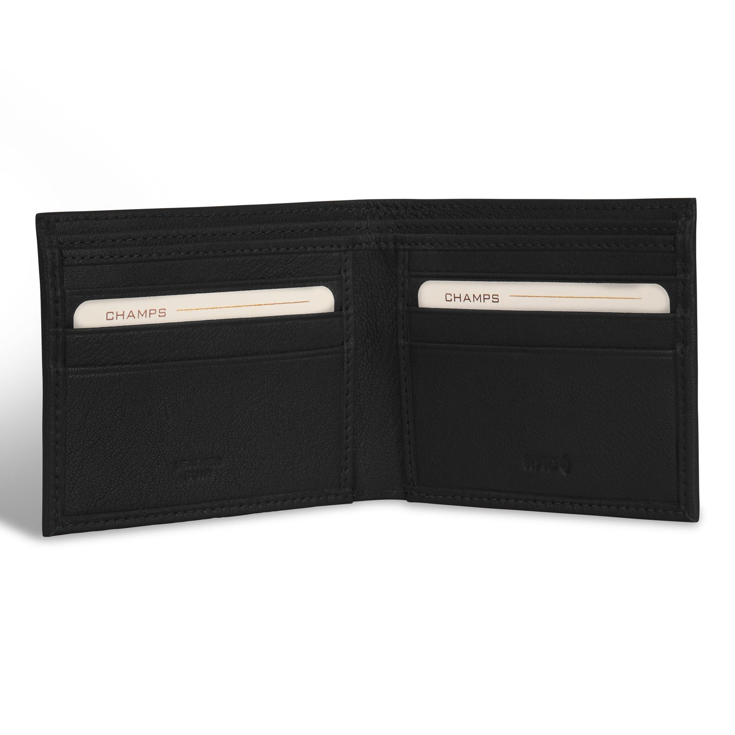Champs Onyx Leather Bi-Fold Wallet