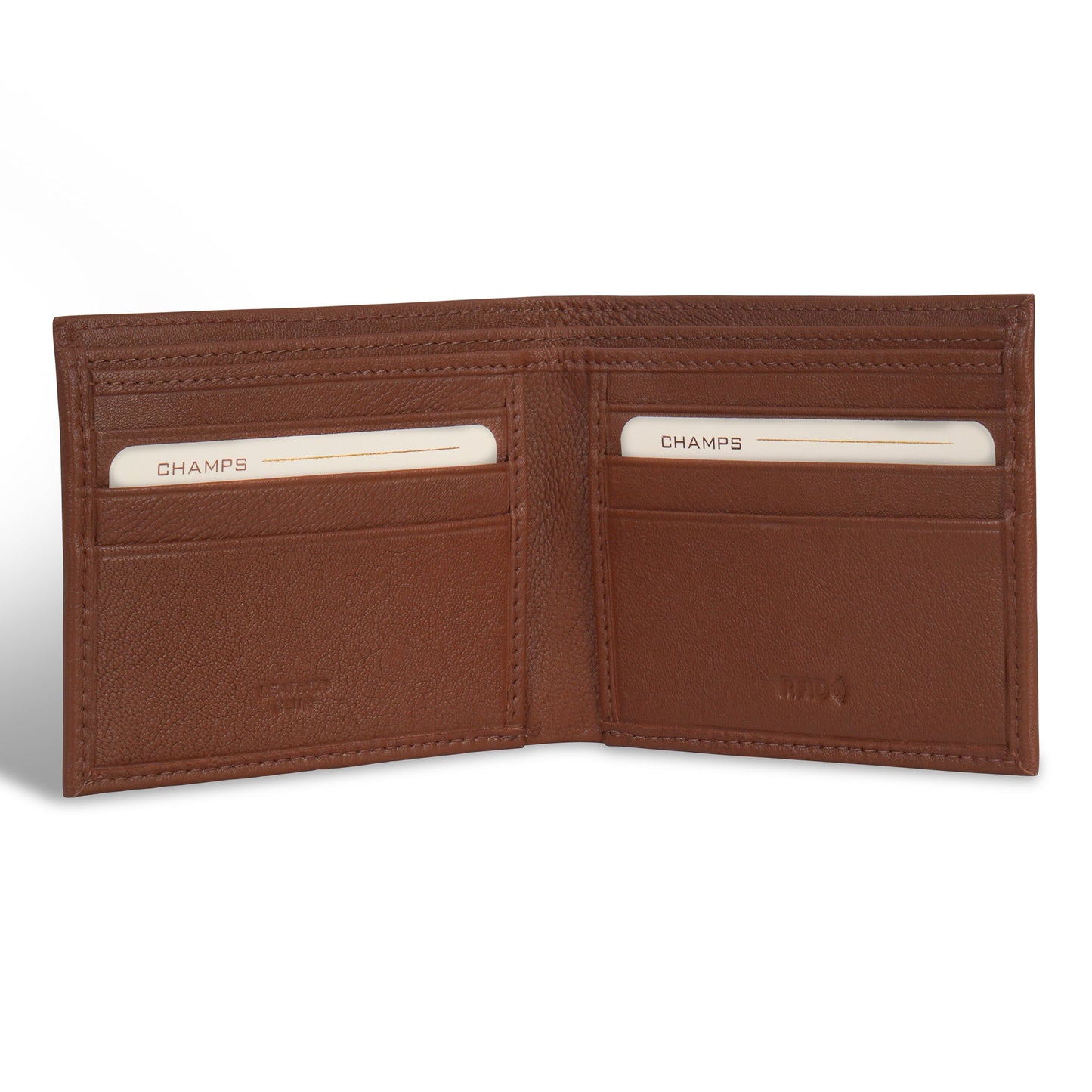 Champs Onyx Leather Bi-Fold Wallet