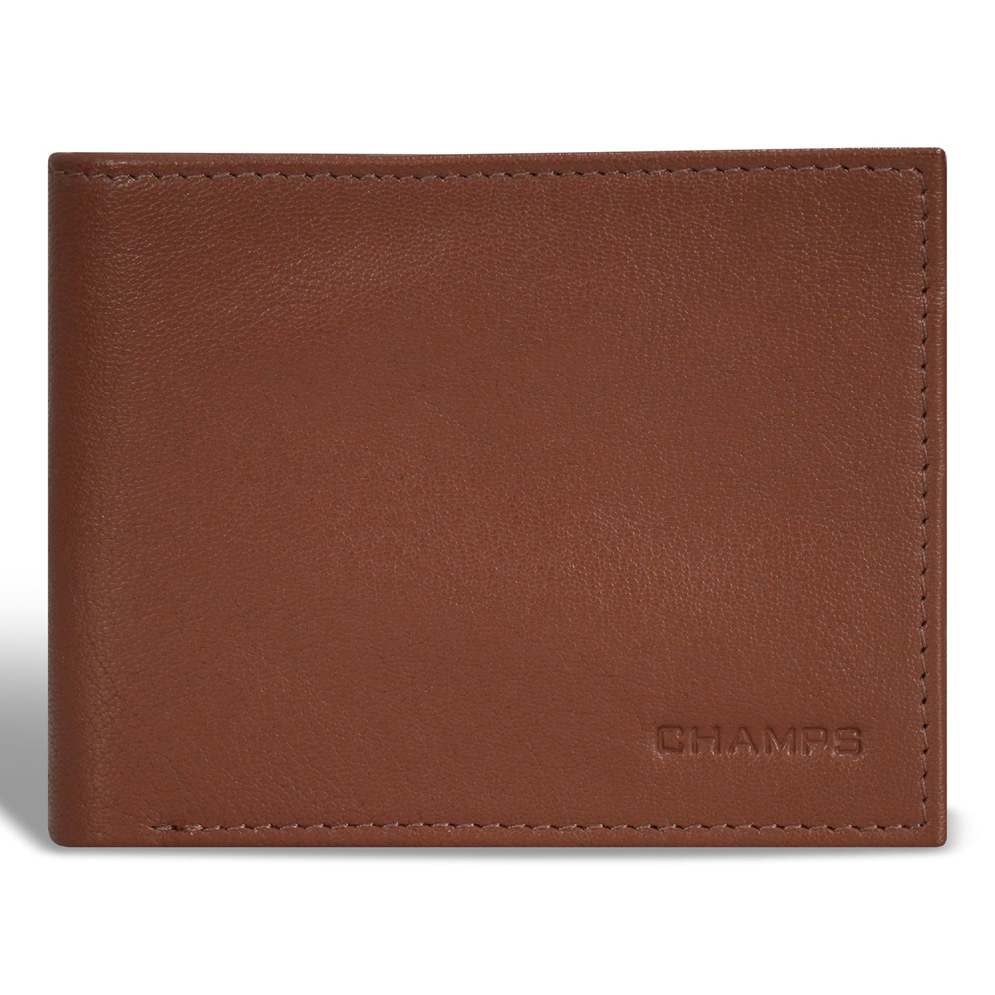 Champs Onyx Leather Center Wing Wallet