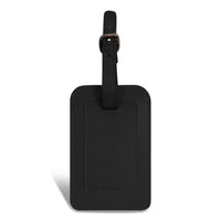 Champs Onyx Leather Luggage Tags