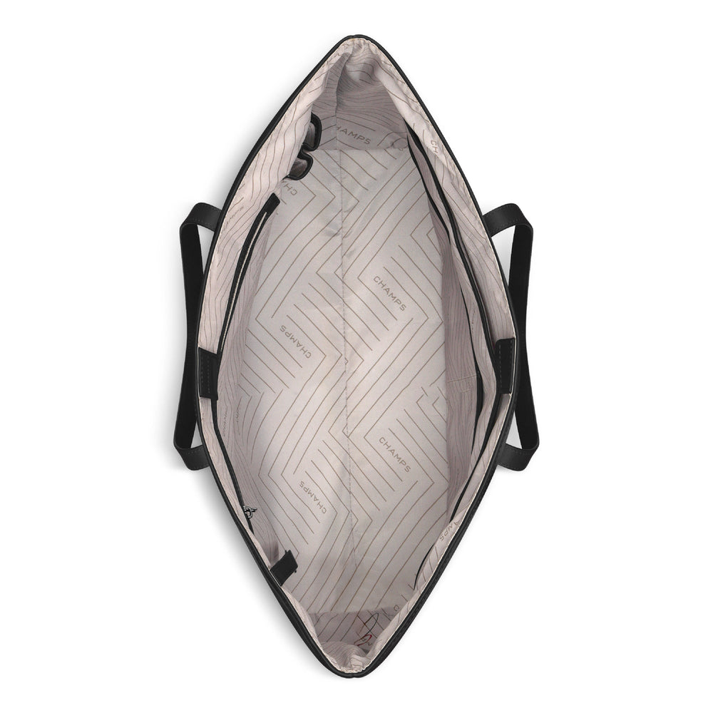 Champs Onyx Leather Open Tote