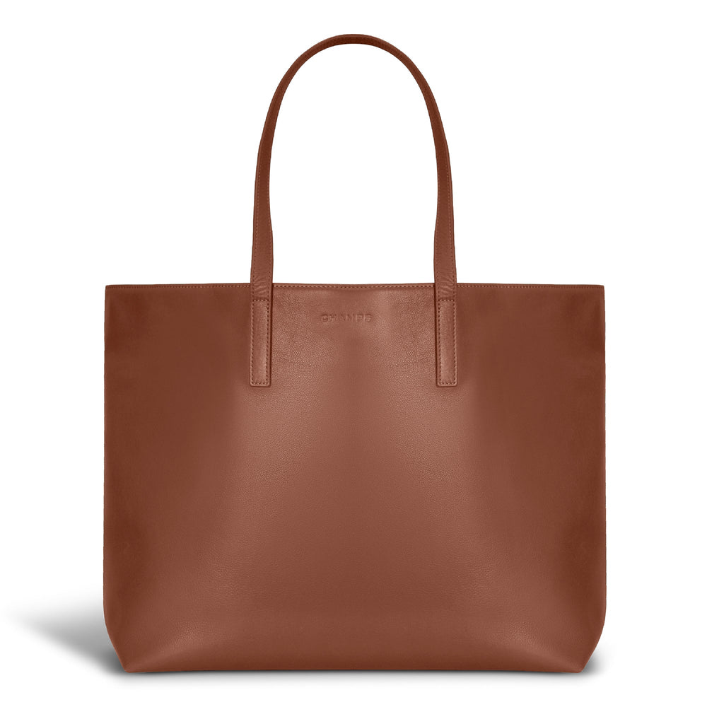 Champs Onyx Leather Open Tote