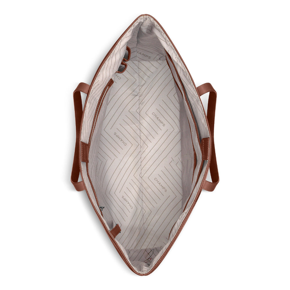 Champs Onyx Leather Open Tote